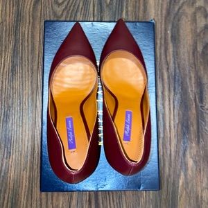 Bordeaux(maroon) pumps by Ralph Lauren